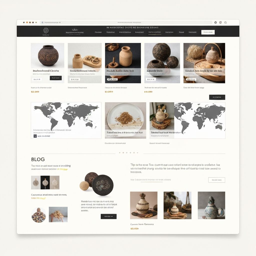 Tienda online de artesanías con envíos internacionales